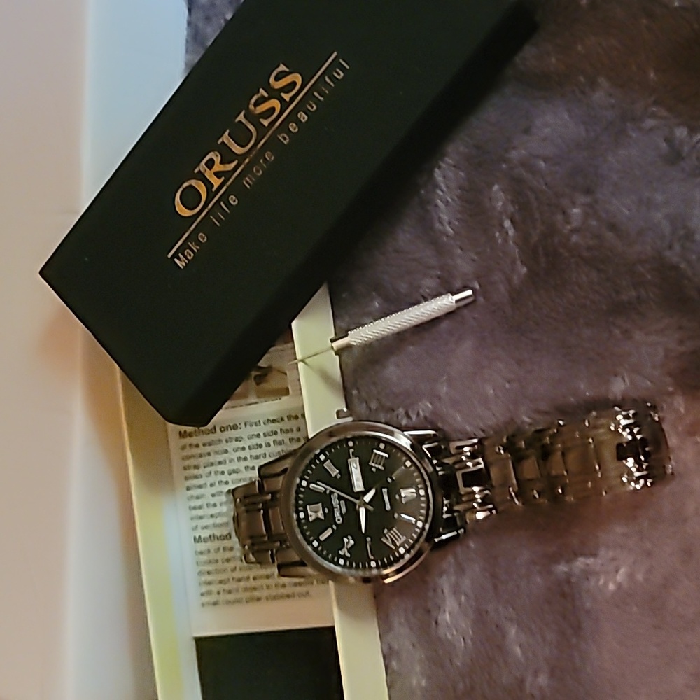 Brand New Men's Calendar Waterproof Oruss Watch